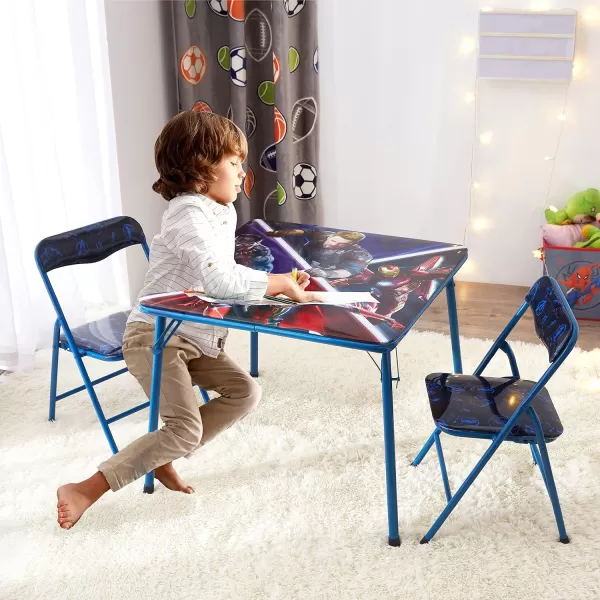 Baby Shark 3 Piece Children's Activity Square Table and Chair Set, Ages 3+