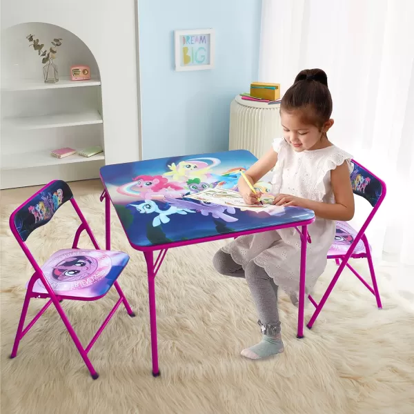 Baby Shark 3 Piece Children's Activity Square Table and Chair Set, Ages 3+