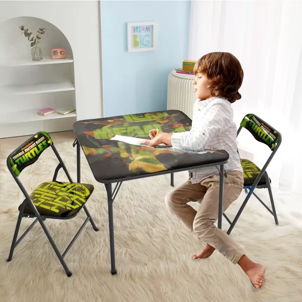 Baby Shark 3 Piece Children's Activity Square Table and Chair Set, Ages 3+