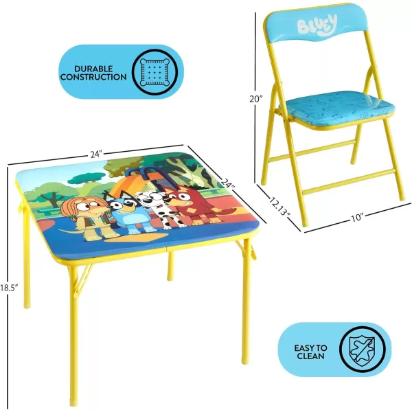 Baby Shark 3 Piece Children's Activity Square Table and Chair Set, Ages 3+