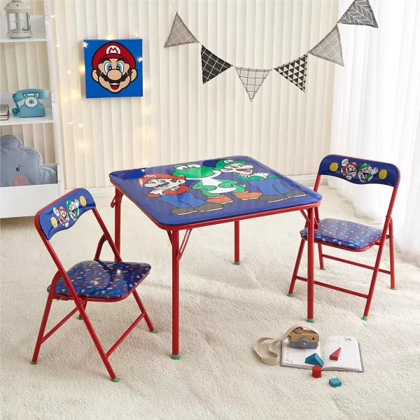 Baby Shark 3 Piece Children's Activity Square Table and Chair Set, Ages 3+