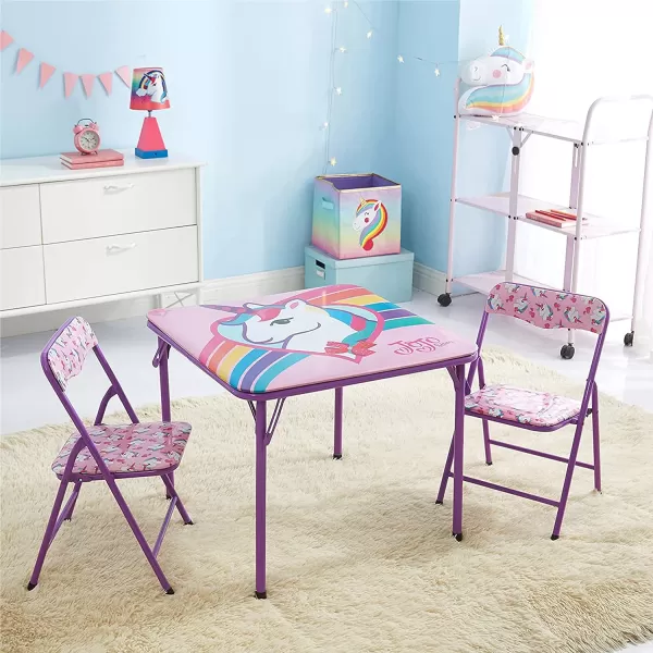 Baby Shark 3 Piece Children's Activity Square Table and Chair Set, Ages 3+