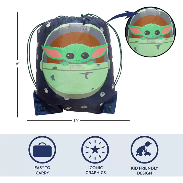 Idea Nuova 2 Piece Drawstring Sling Carry Bag with Sleeping Slumber Bag