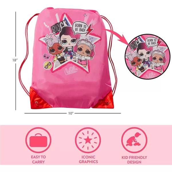 Idea Nuova 2 Piece Drawstring Sling Carry Bag with Sleeping Slumber Bag