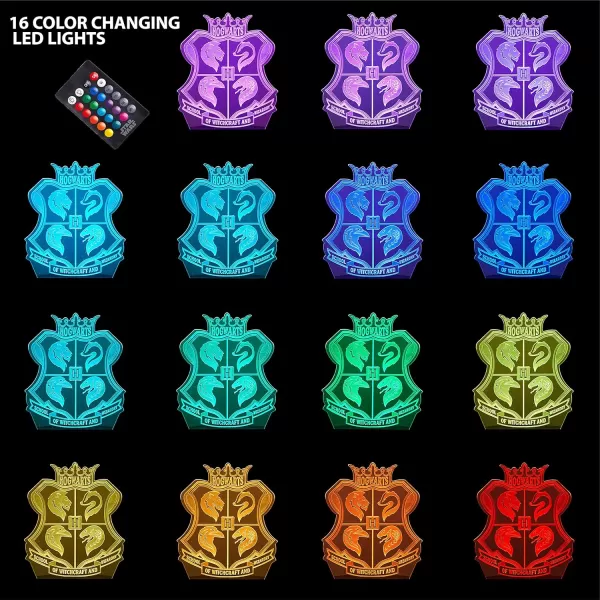 Idea Nuova 3D Acrylic LED Illusion Lamp, Harry Potter