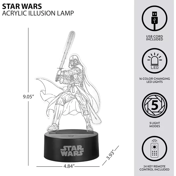 Idea Nuova 3D Acrylic LED Illusion Lamp, Harry Potter