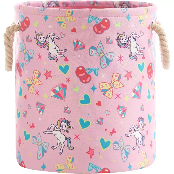 Idea Nuova Baby Shark 3 Piece Multi Size Fabric Nestable Toy Storage Basket Set, with Rope Carry Handles