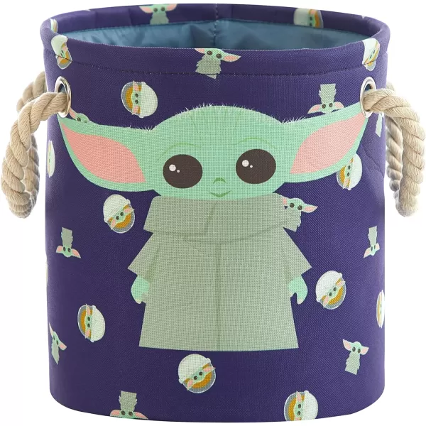 Idea Nuova Baby Shark 3 Piece Multi Size Fabric Nestable Toy Storage Basket Set, with Rope Carry Handles