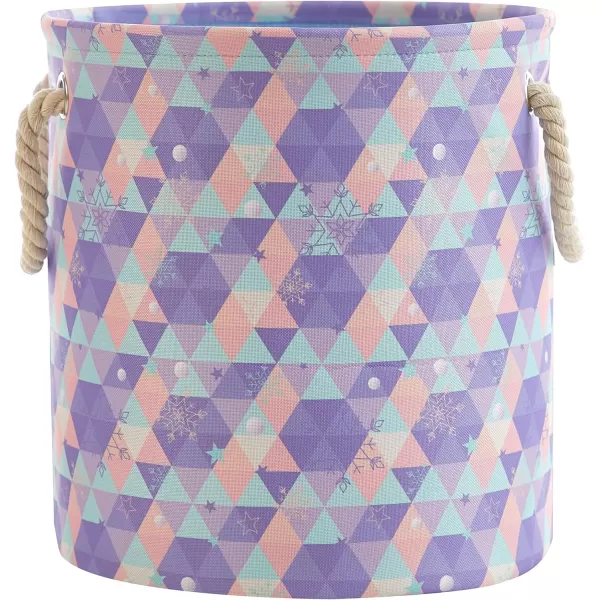 Idea Nuova Baby Shark 3 Piece Multi Size Fabric Nestable Toy Storage Basket Set, with Rope Carry Handles