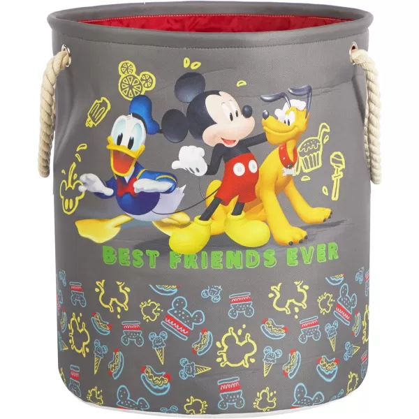 Idea Nuova Baby Shark 3 Piece Multi Size Fabric Nestable Toy Storage Basket Set, with Rope Carry Handles