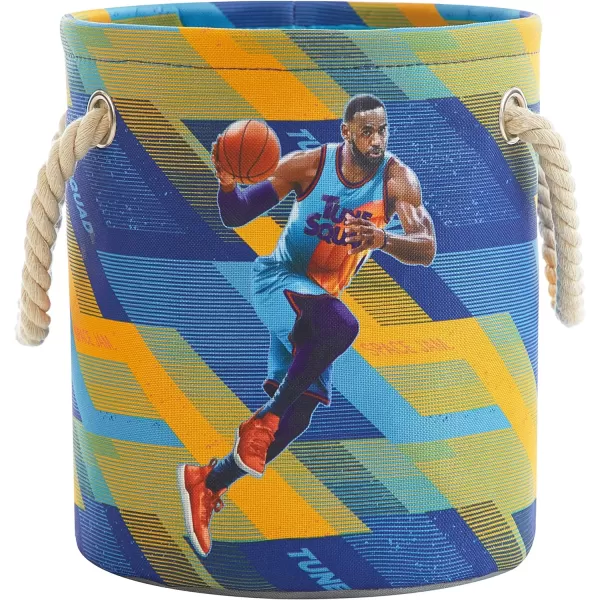 Idea Nuova Baby Shark 3 Piece Multi Size Fabric Nestable Toy Storage Basket Set, with Rope Carry Handles