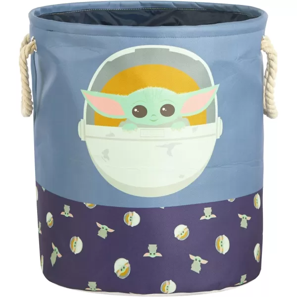 Idea Nuova Baby Shark 3 Piece Multi Size Fabric Nestable Toy Storage Basket Set, with Rope Carry Handles