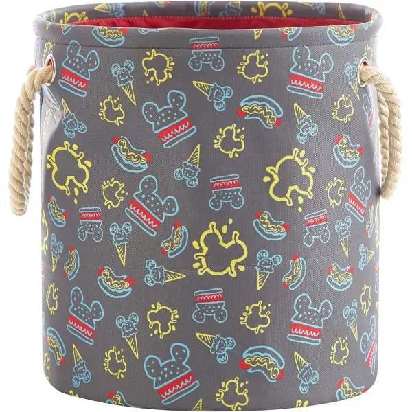 Idea Nuova Baby Shark 3 Piece Multi Size Fabric Nestable Toy Storage Basket Set, with Rope Carry Handles
