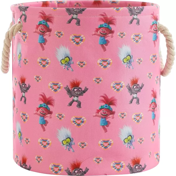 Idea Nuova Baby Shark 3 Piece Multi Size Fabric Nestable Toy Storage Basket Set, with Rope Carry Handles