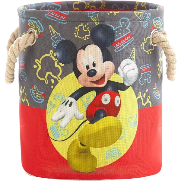 Idea Nuova Baby Shark 3 Piece Multi Size Fabric Nestable Toy Storage Basket Set, with Rope Carry Handles