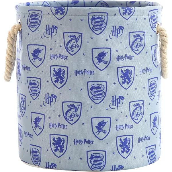 Idea Nuova Baby Shark 3 Piece Multi Size Fabric Nestable Toy Storage Basket Set, with Rope Carry Handles