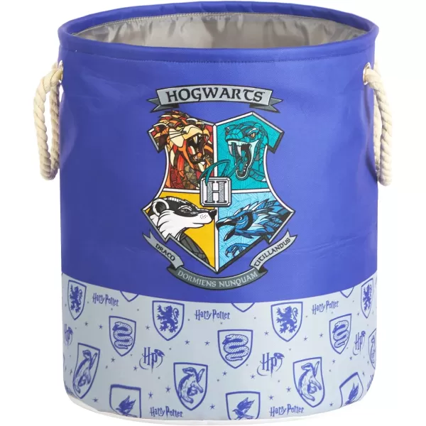 Idea Nuova Baby Shark 3 Piece Multi Size Fabric Nestable Toy Storage Basket Set, with Rope Carry Handles