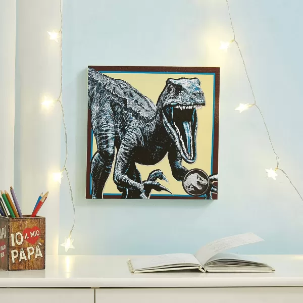 Idea Nuova Baby Shark 4 Pack Square Canvas Wall Art Set, 11''x11'' each