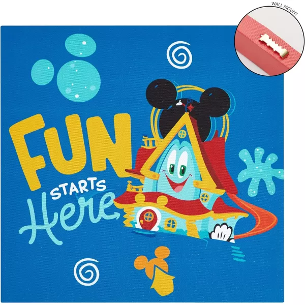 Idea Nuova Baby Shark 4 Pack Square Canvas Wall Art Set, 11''x11'' each