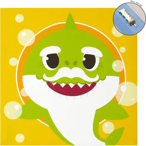 Idea Nuova Baby Shark 4 Pack Square Canvas Wall Art Set, 11''x11'' each