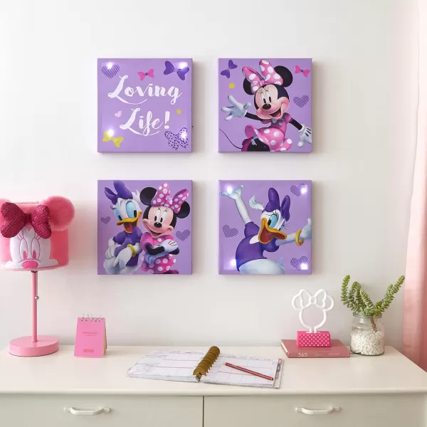 Idea Nuova Baby Shark 4 Pack Square Canvas Wall Art Set, 11''x11'' each