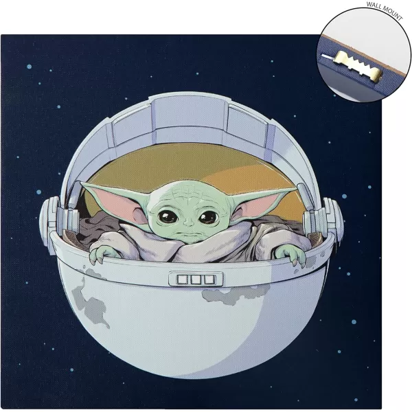 Idea Nuova Baby Shark 4 Pack Square Canvas Wall Art Set, 11''x11'' each