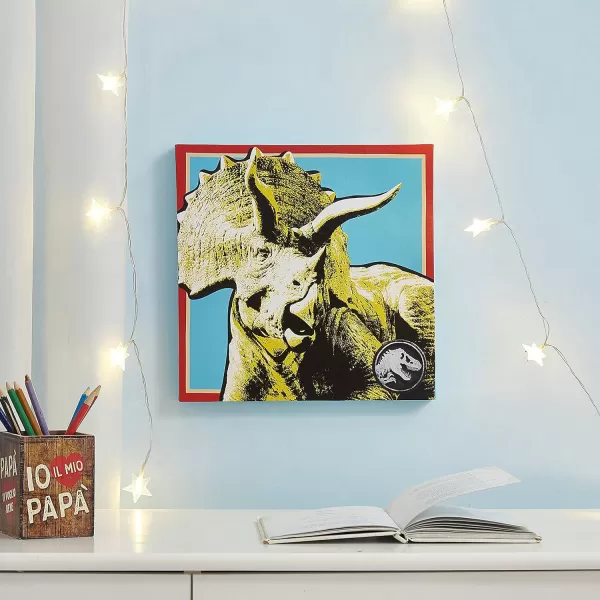 Idea Nuova Baby Shark 4 Pack Square Canvas Wall Art Set, 11''x11'' each