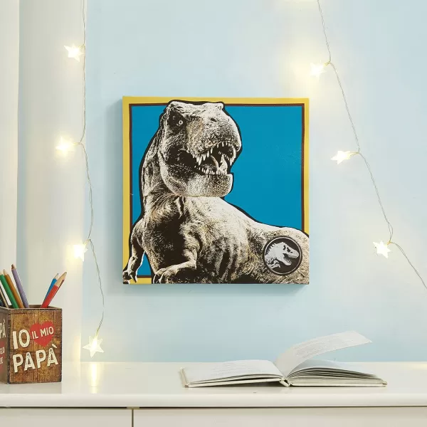 Idea Nuova Baby Shark 4 Pack Square Canvas Wall Art Set, 11''x11'' each