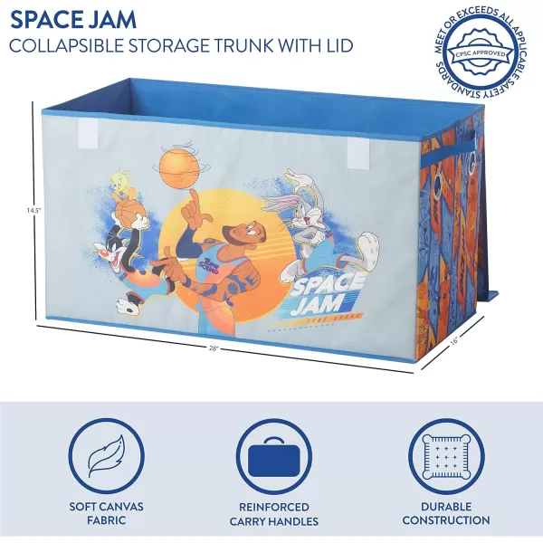 Idea Nuova Baby Shark Collapsible Children’s Toy Storage Trunk, Durable with Lid