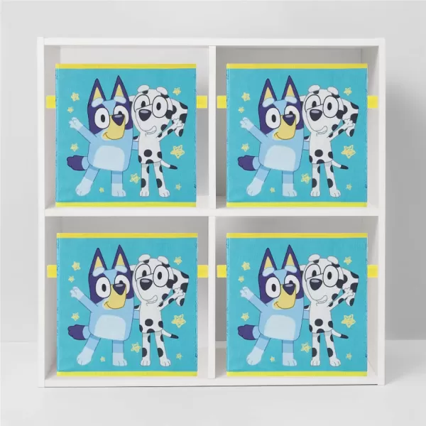 Idea Nuova Baby Shark Collapsible Storage Cubes, Set of 2, 10"x10",Baby Shark Blue/Yellow
