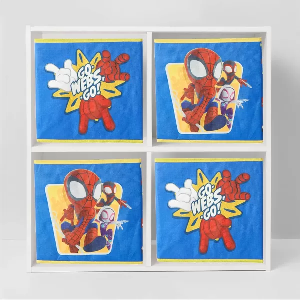 Idea Nuova Baby Shark Collapsible Storage Cubes, Set of 2, 10"x10",Baby Shark Blue/Yellow