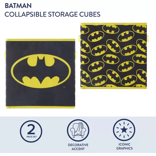 Idea Nuova Baby Shark Collapsible Storage Cubes, Set of 2, 10"x10",Baby Shark Blue/Yellow