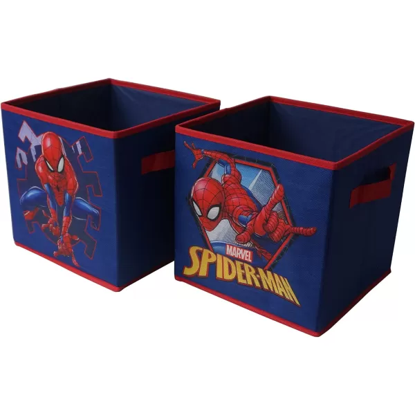 Idea Nuova Baby Shark Collapsible Storage Cubes, Set of 2, 10"x10",Baby Shark Blue/Yellow