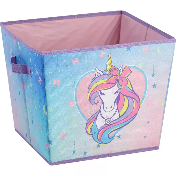 Idea Nuova JoJo Siwa 4 Piece Storage Solution Set with Pop Up Hamper, Collapsible Storage Trunk and 2 Nestable Storage Bins