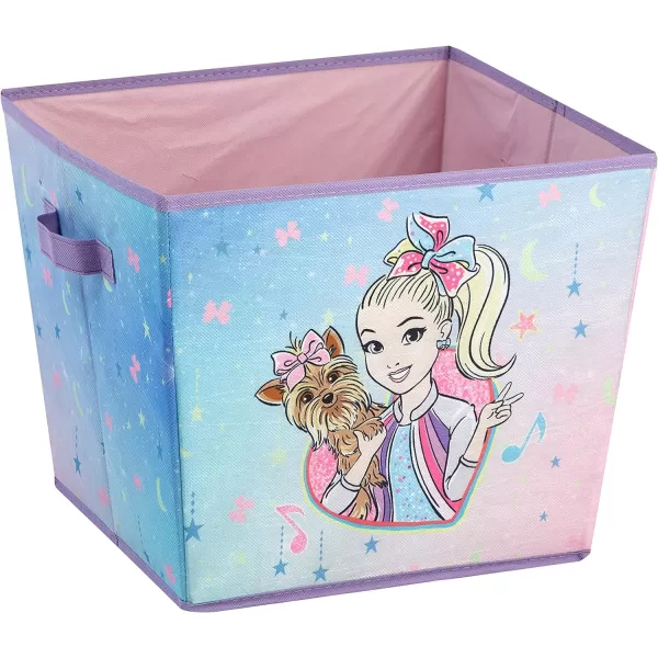 Idea Nuova JoJo Siwa 4 Piece Storage Solution Set with Pop Up Hamper, Collapsible Storage Trunk and 2 Nestable Storage Bins