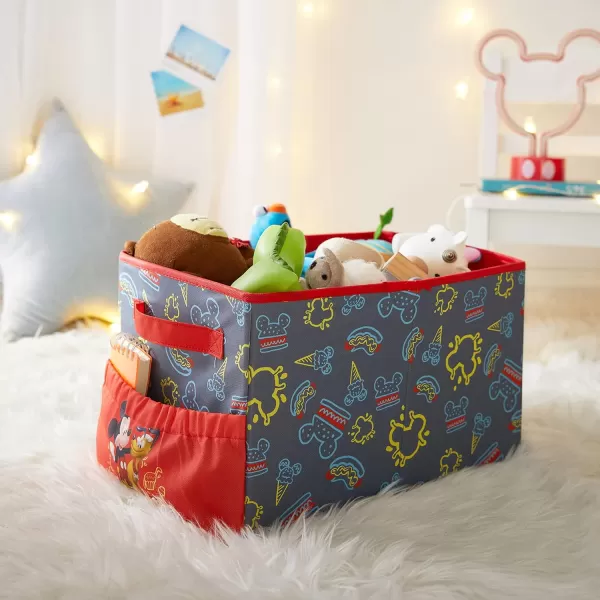 Idea Nuova JoJo Siwa Kids Collapsible Storage Organizer Bin with Front Pocket,9" H x 10" W x 15" L