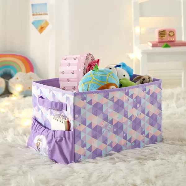 Idea Nuova JoJo Siwa Kids Collapsible Storage Organizer Bin with Front Pocket,9" H x 10" W x 15" L