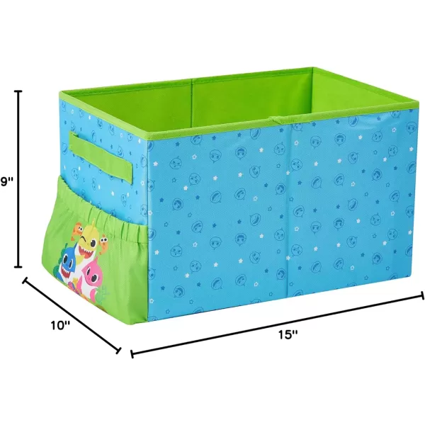 Idea Nuova JoJo Siwa Kids Collapsible Storage Organizer Bin with Front Pocket,9" H x 10" W x 15" L