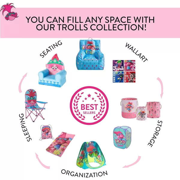 Idea Nuova JoJo Siwa Kids Collapsible Storage Organizer Bin with Front Pocket,9" H x 10" W x 15" L