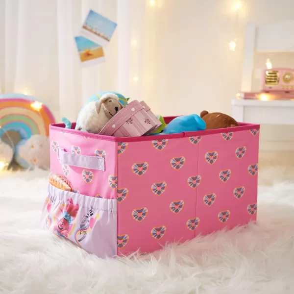 Idea Nuova JoJo Siwa Kids Collapsible Storage Organizer Bin with Front Pocket,9" H x 10" W x 15" L