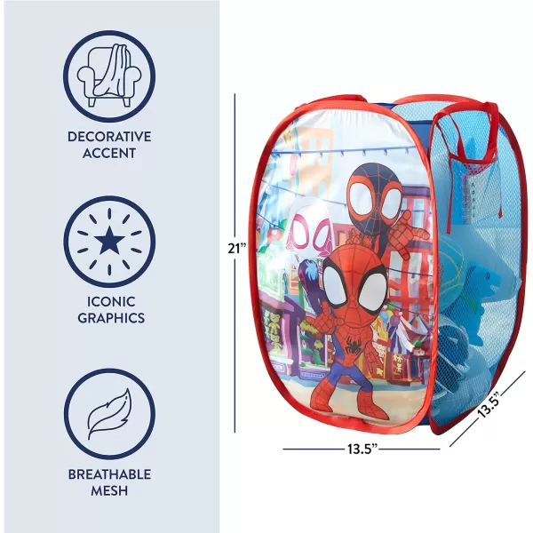 Idea Nuova JoJo Siwa Pop Up Hamper with Durable Carry Handles, 21'' H x 13.5'' W X 13.5'' L