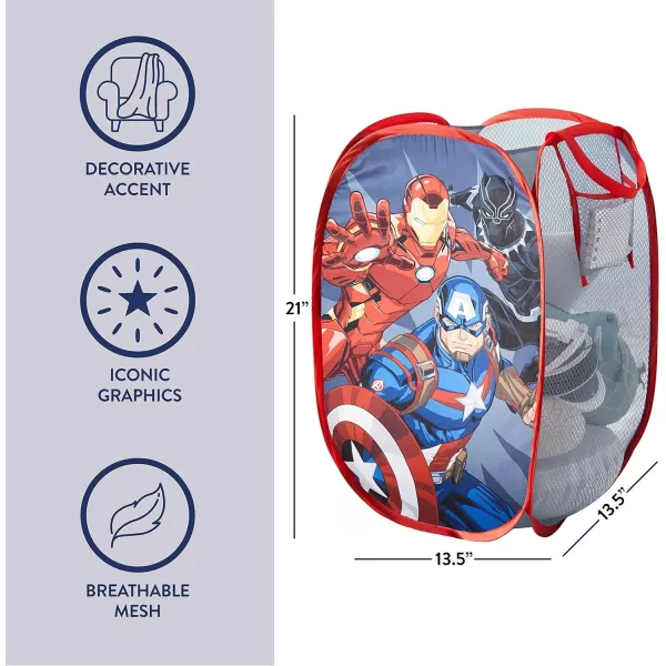 Idea Nuova JoJo Siwa Pop Up Hamper with Durable Carry Handles, 21'' H x 13.5'' W X 13.5'' L