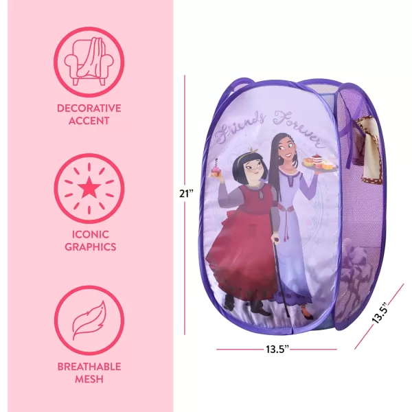 Idea Nuova JoJo Siwa Pop Up Hamper with Durable Carry Handles, 21'' H x 13.5'' W X 13.5'' L