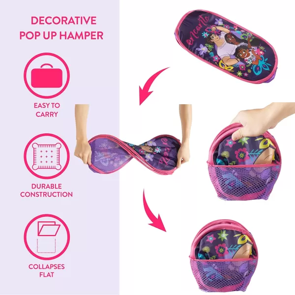 Idea Nuova JoJo Siwa Pop Up Hamper with Durable Carry Handles, 21'' H x 13.5'' W X 13.5'' L