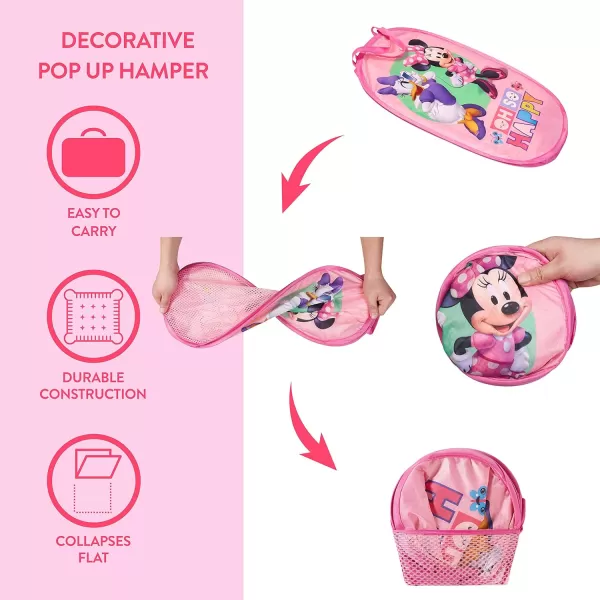 Idea Nuova JoJo Siwa Pop Up Hamper with Durable Carry Handles, 21'' H x 13.5'' W X 13.5'' L