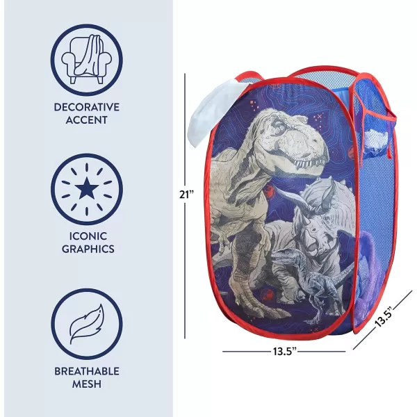 Idea Nuova JoJo Siwa Pop Up Hamper with Durable Carry Handles, 21'' H x 13.5'' W X 13.5'' L