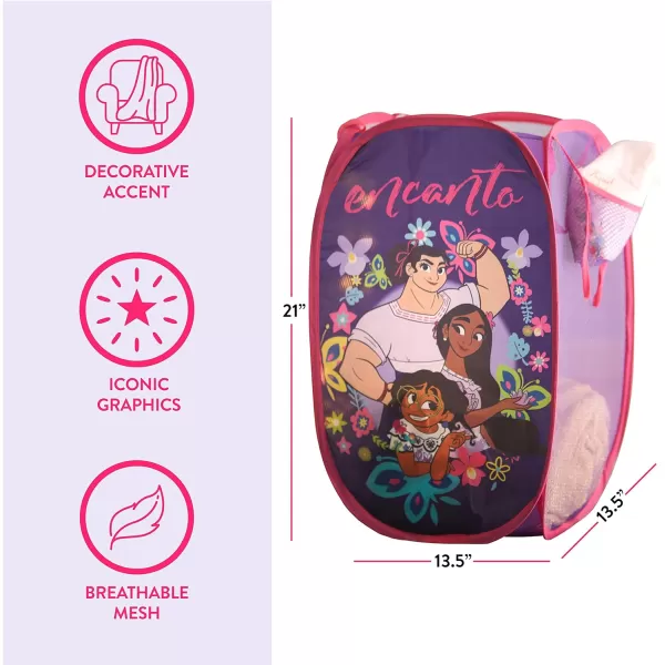 Idea Nuova JoJo Siwa Pop Up Hamper with Durable Carry Handles, 21'' H x 13.5'' W X 13.5'' L