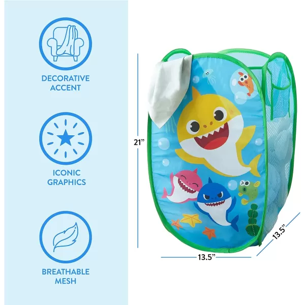 Idea Nuova JoJo Siwa Pop Up Hamper with Durable Carry Handles, 21'' H x 13.5'' W X 13.5'' L