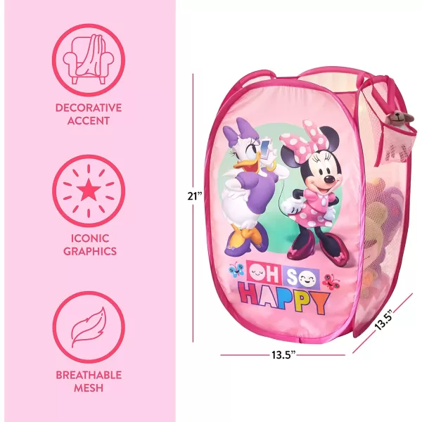 Idea Nuova JoJo Siwa Pop Up Hamper with Durable Carry Handles, 21'' H x 13.5'' W X 13.5'' L
