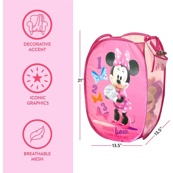 Idea Nuova JoJo Siwa Pop Up Hamper with Durable Carry Handles, 21'' H x 13.5'' W X 13.5'' L